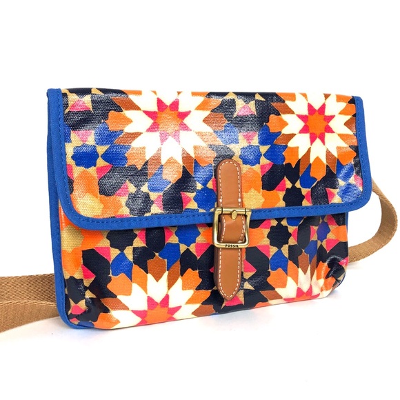 Fossil geometric pattern multi color crossbody - Picture 8 of 8